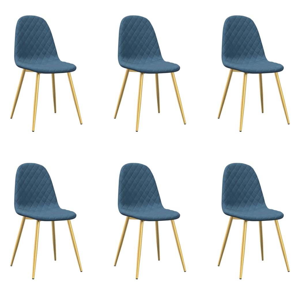 Dining chairs 6 pcs. Light grey velvet