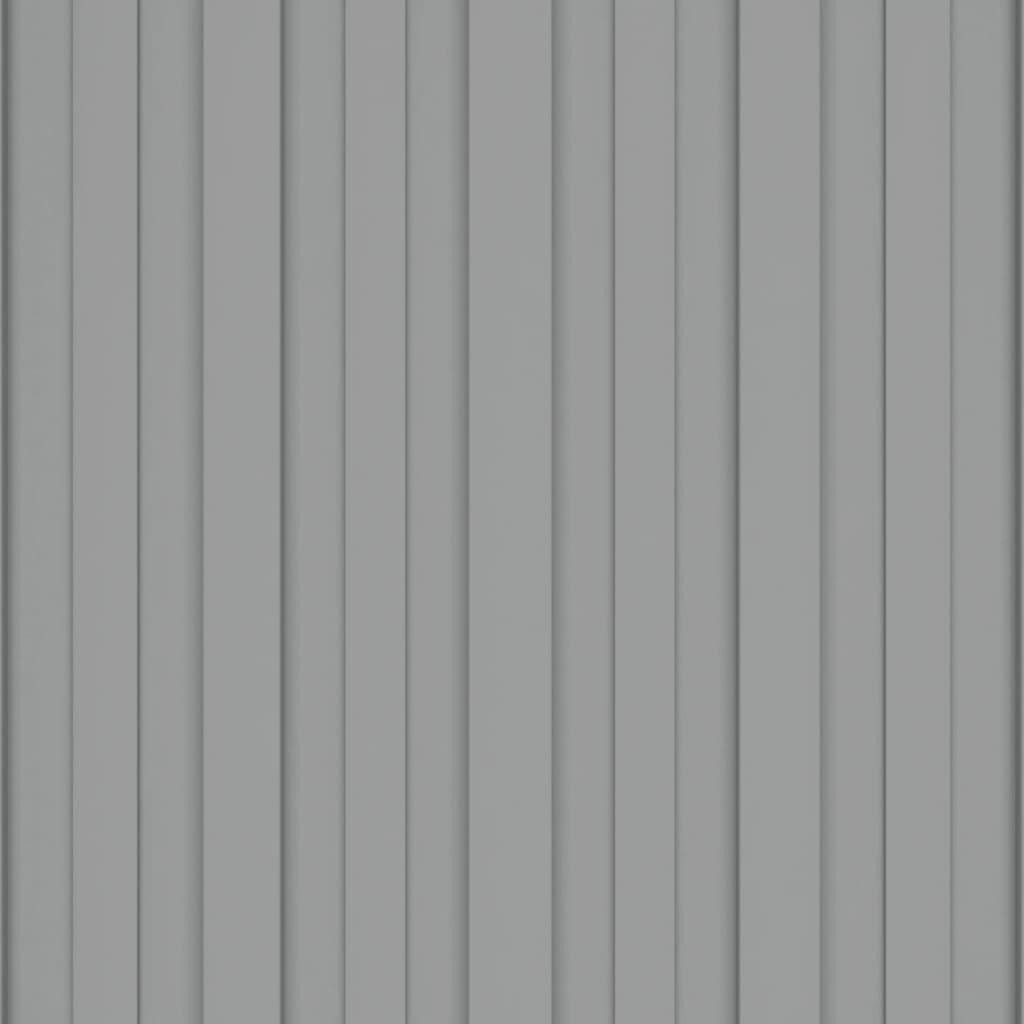 Dachpaneele 12 Stk. Verzinkter Stahl Grau 100x45 cm