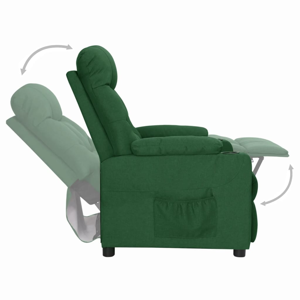 Relaxsessel Dunkelgrün Stoff
