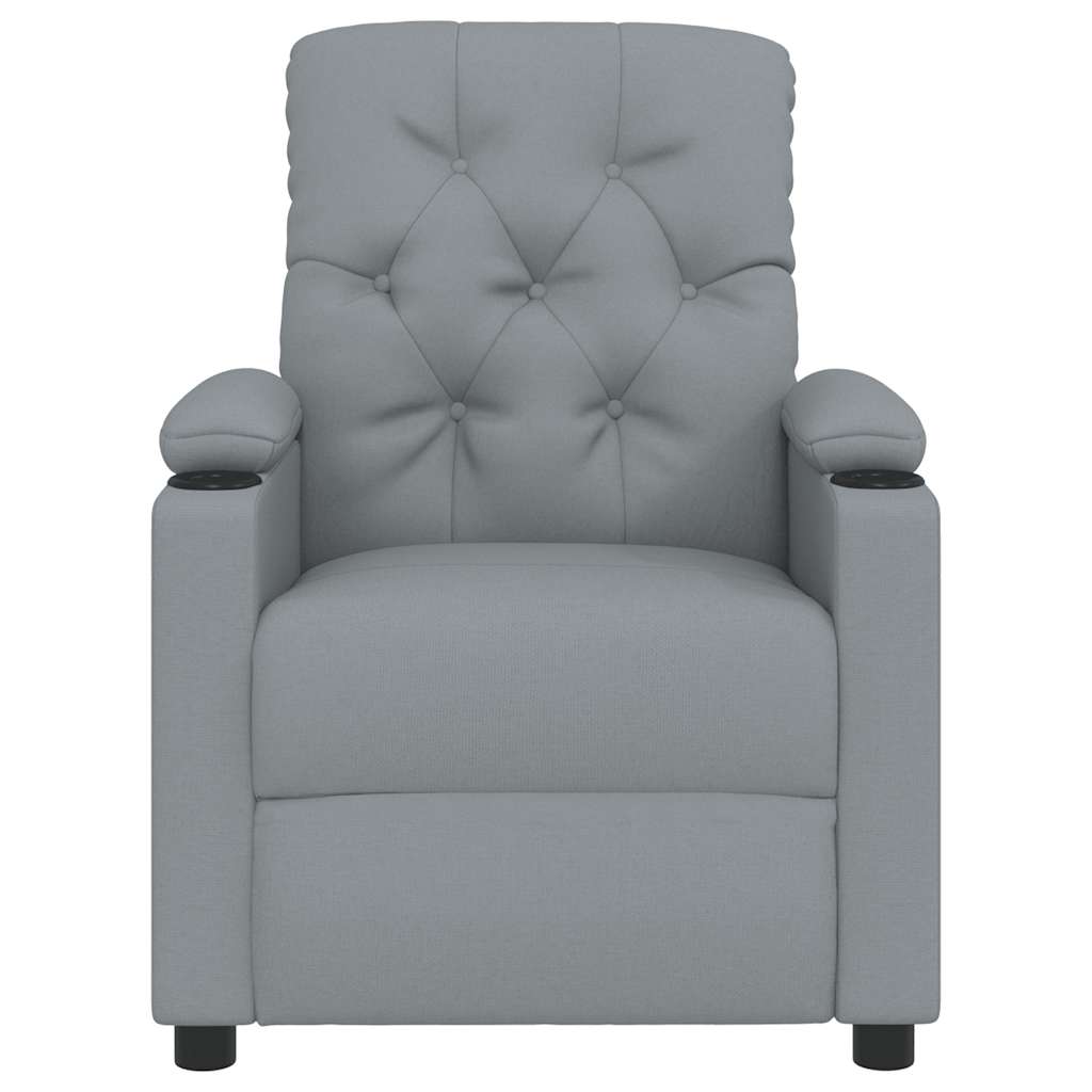 Relaxsessel Hellgrau Stoff