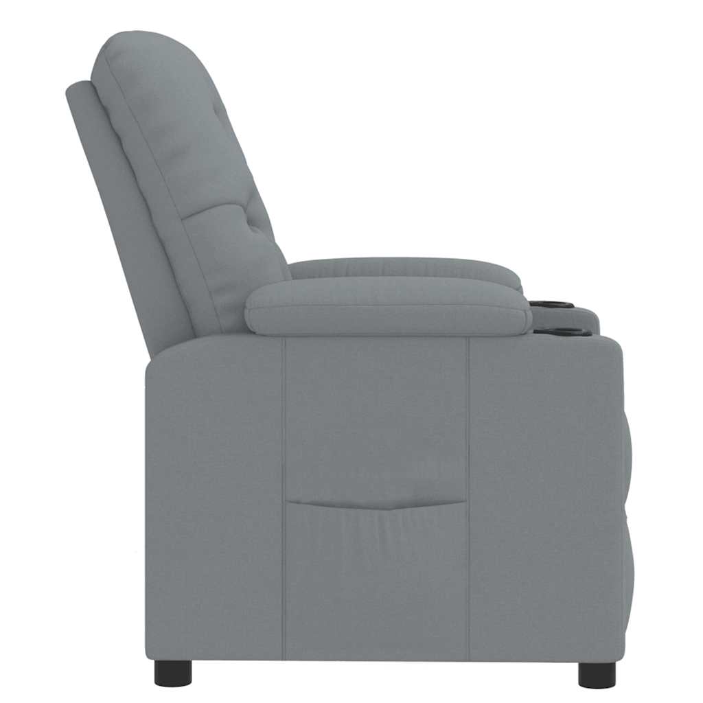 Relaxsessel Hellgrau Stoff
