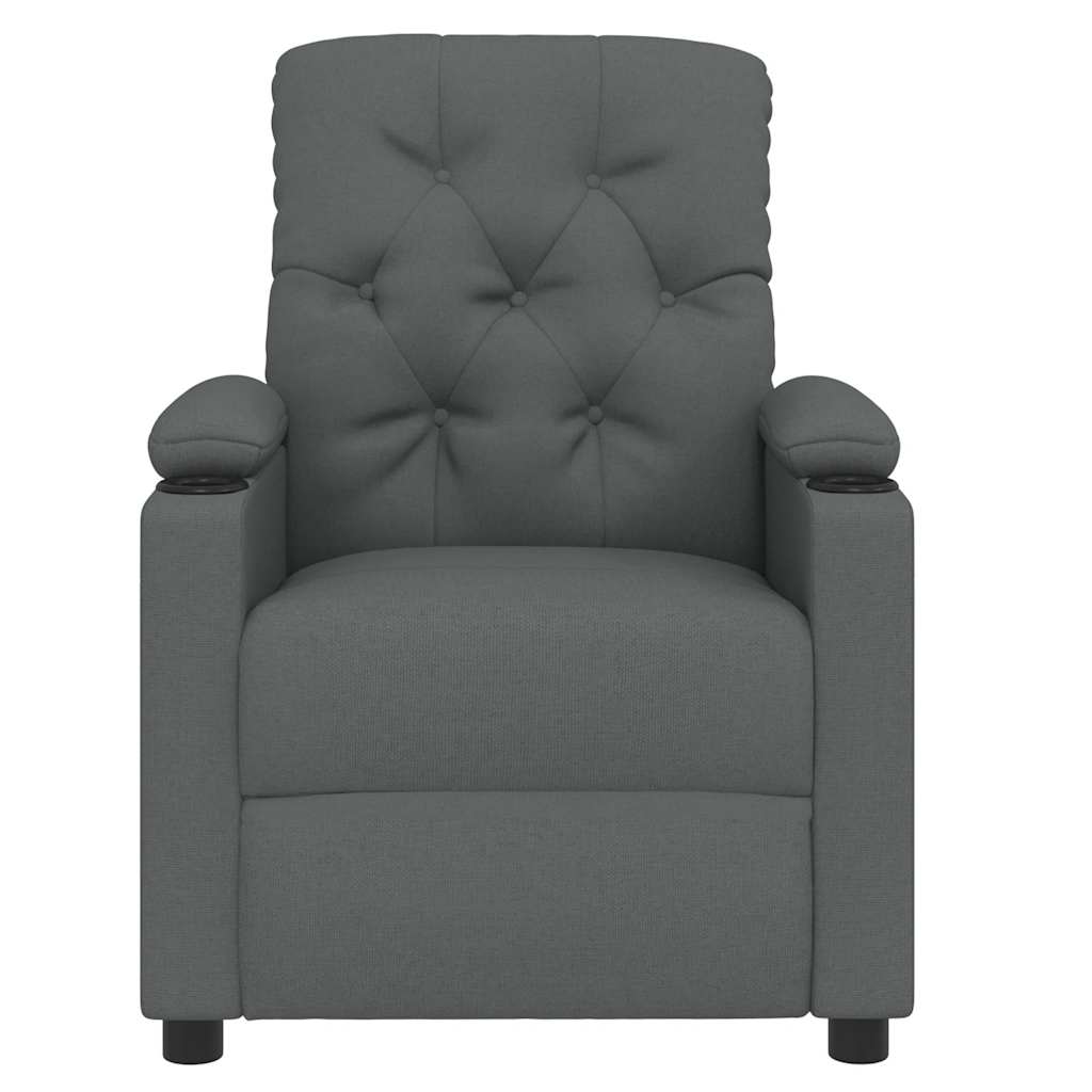 Relaxsessel Dunkelgrau Stoff