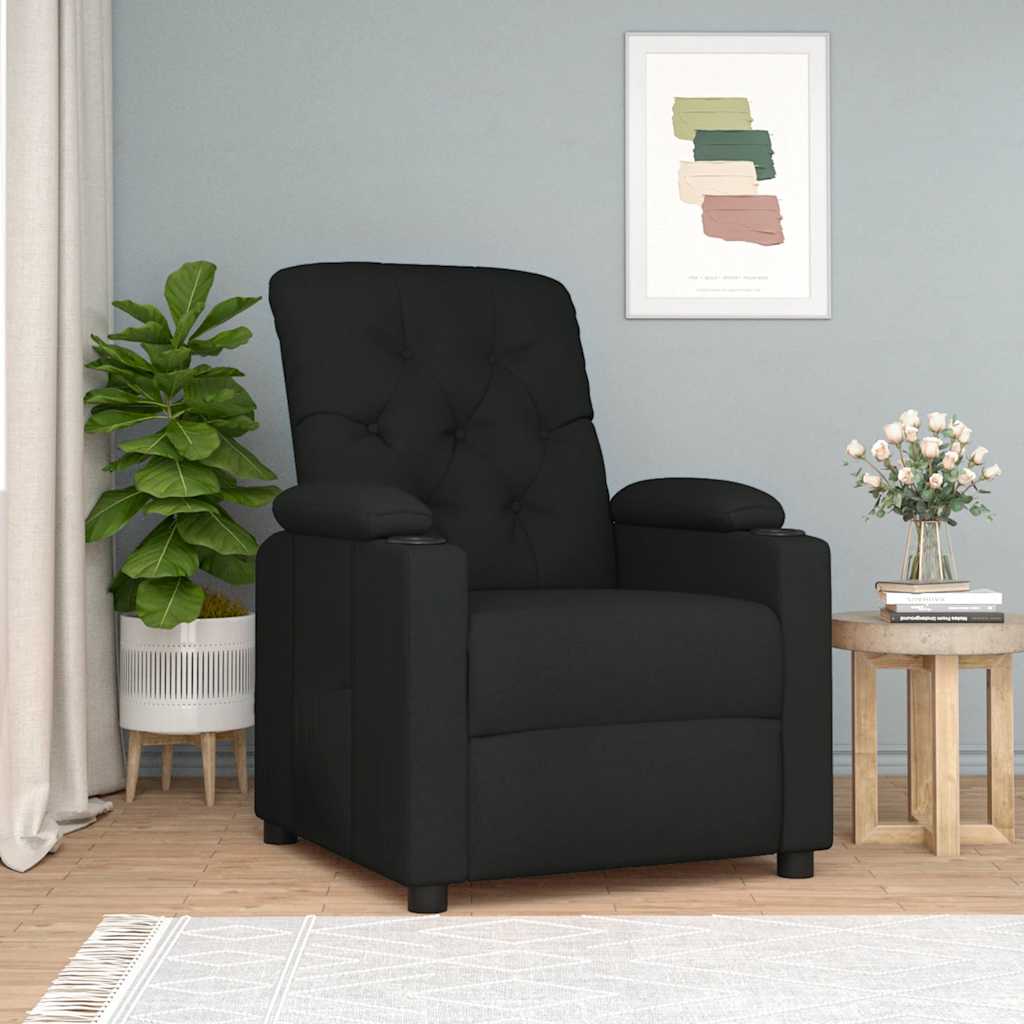 Relaxsessel Schwarz Stoff