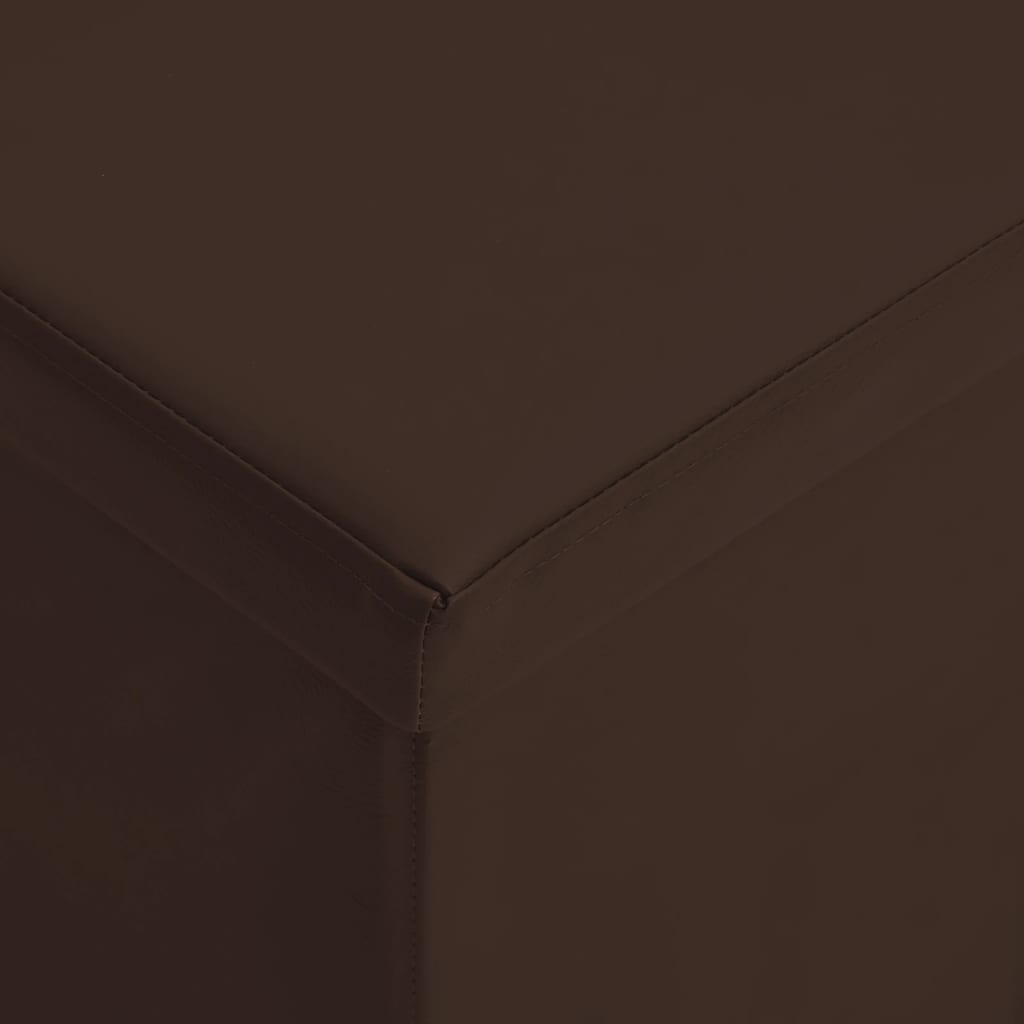 Faltbare Sitzbank mit Stauraum Braun PVC