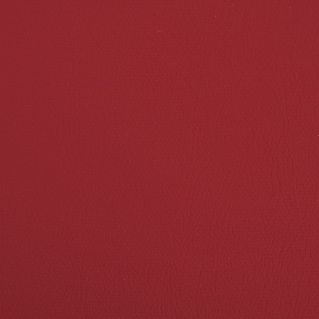 Foldable bench with storage space wine red PVC