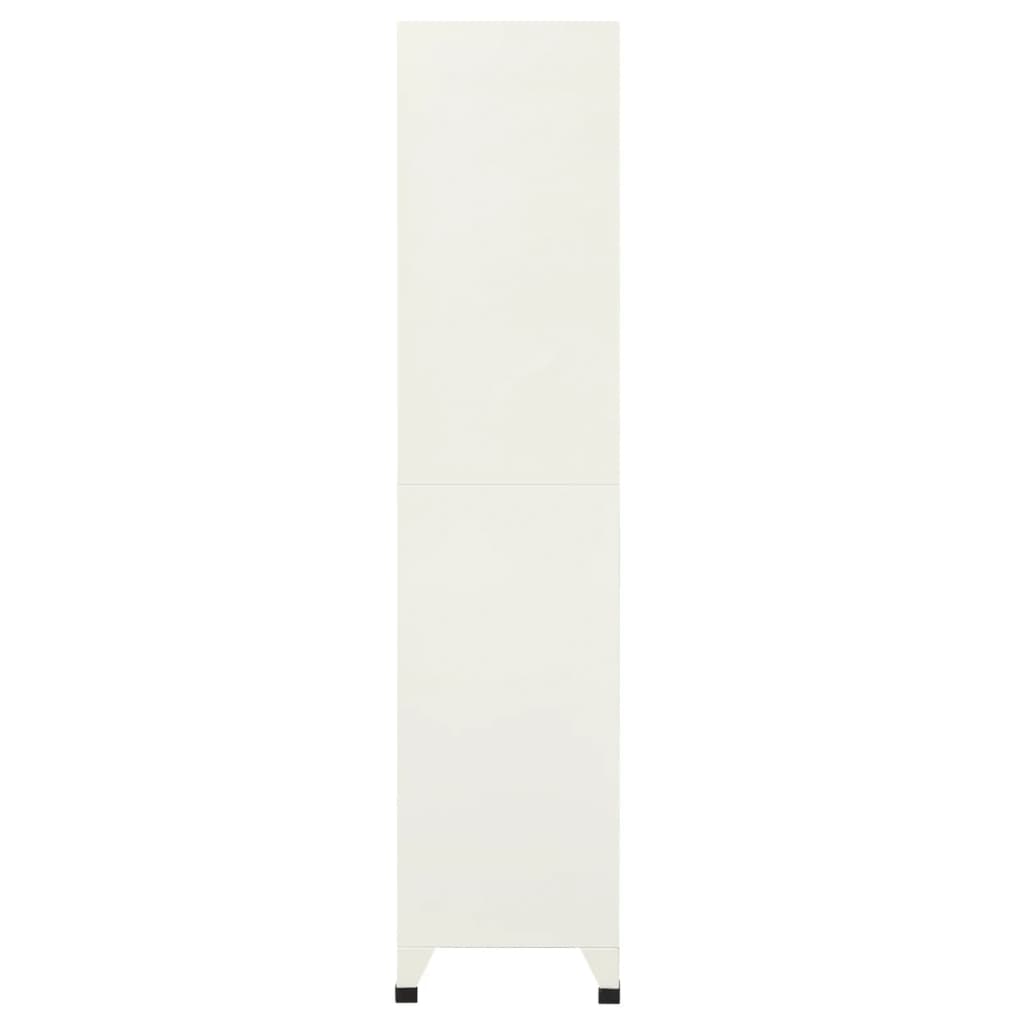 Locker cabinet grey and blue 90x40x180 cm steel