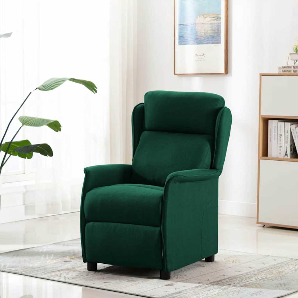 Relaxsessel Dunkelgrün 67.5 x 93.5 x 101.5 cm Stoff