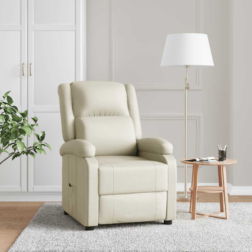 Relaxsessel Weiß Kunstleder