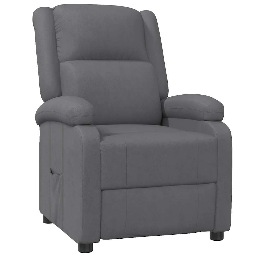 Relaxsessel Grau Kunstleder