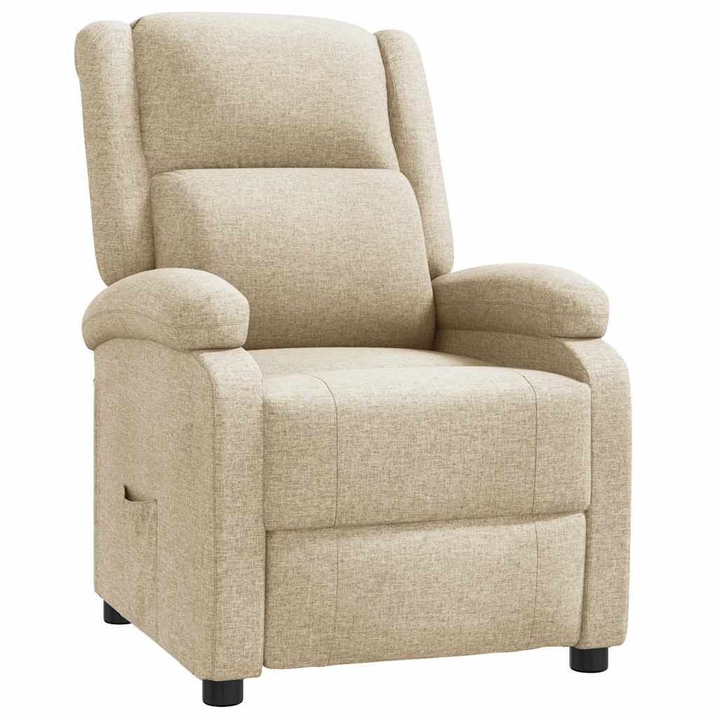 Relaxsessel Creme Stoff