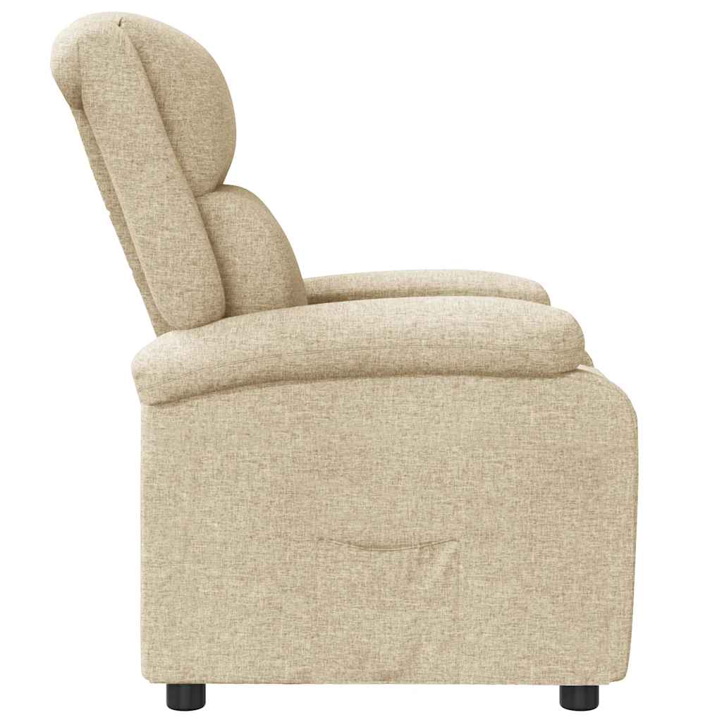 Relaxsessel Creme Stoff