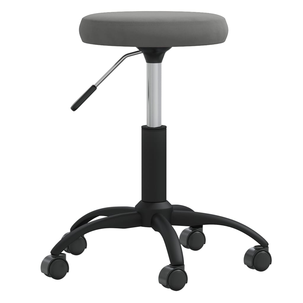 Dining Chair Dark Gray Velvet