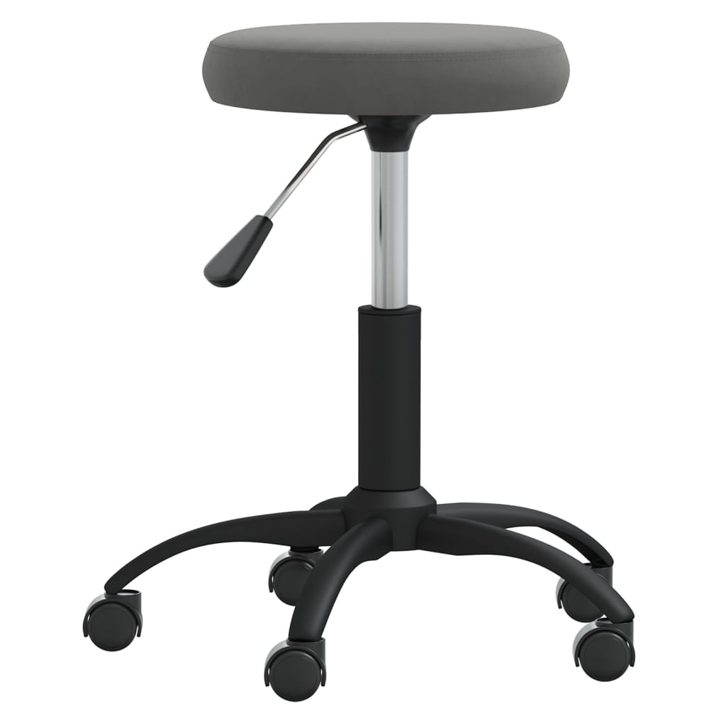 Dining Chair Dark Gray Velvet