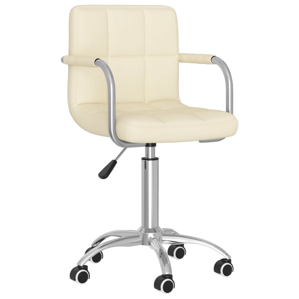 Dining Chair Swivel Cream Fabric