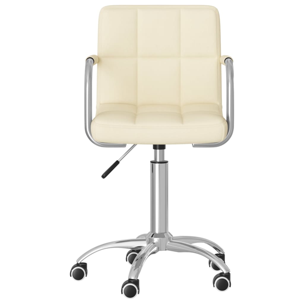 Dining Chair Swivel Cream Fabric