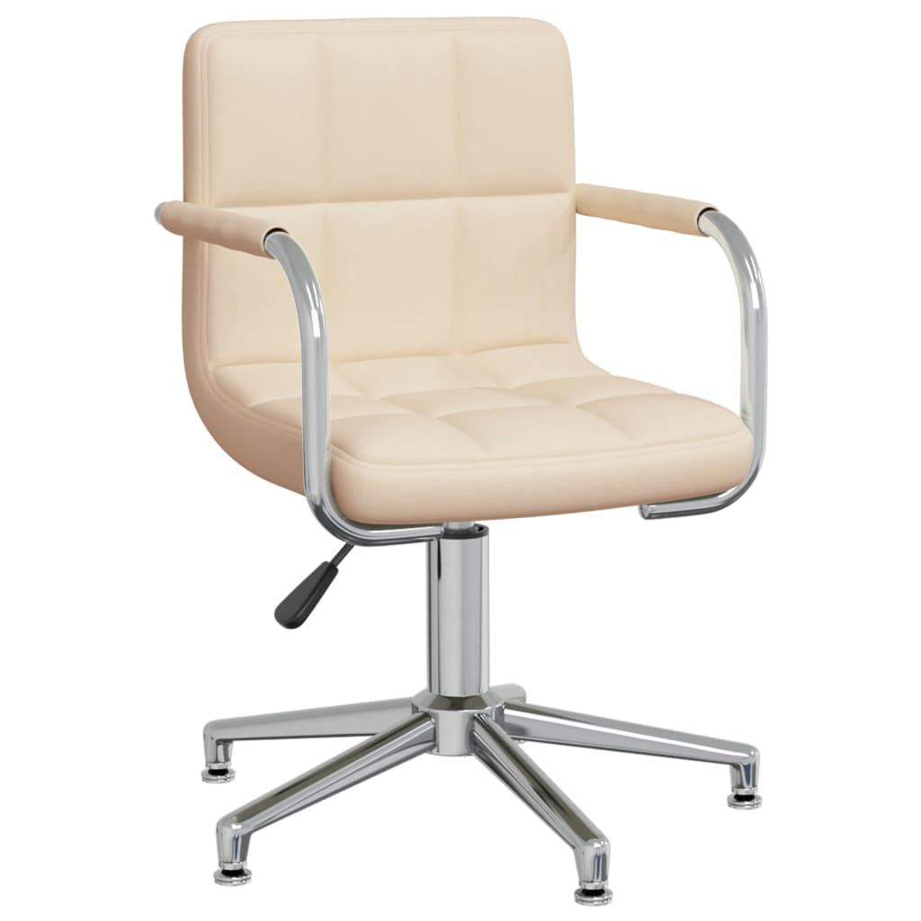Dining Chair Swivel Cream Fabric