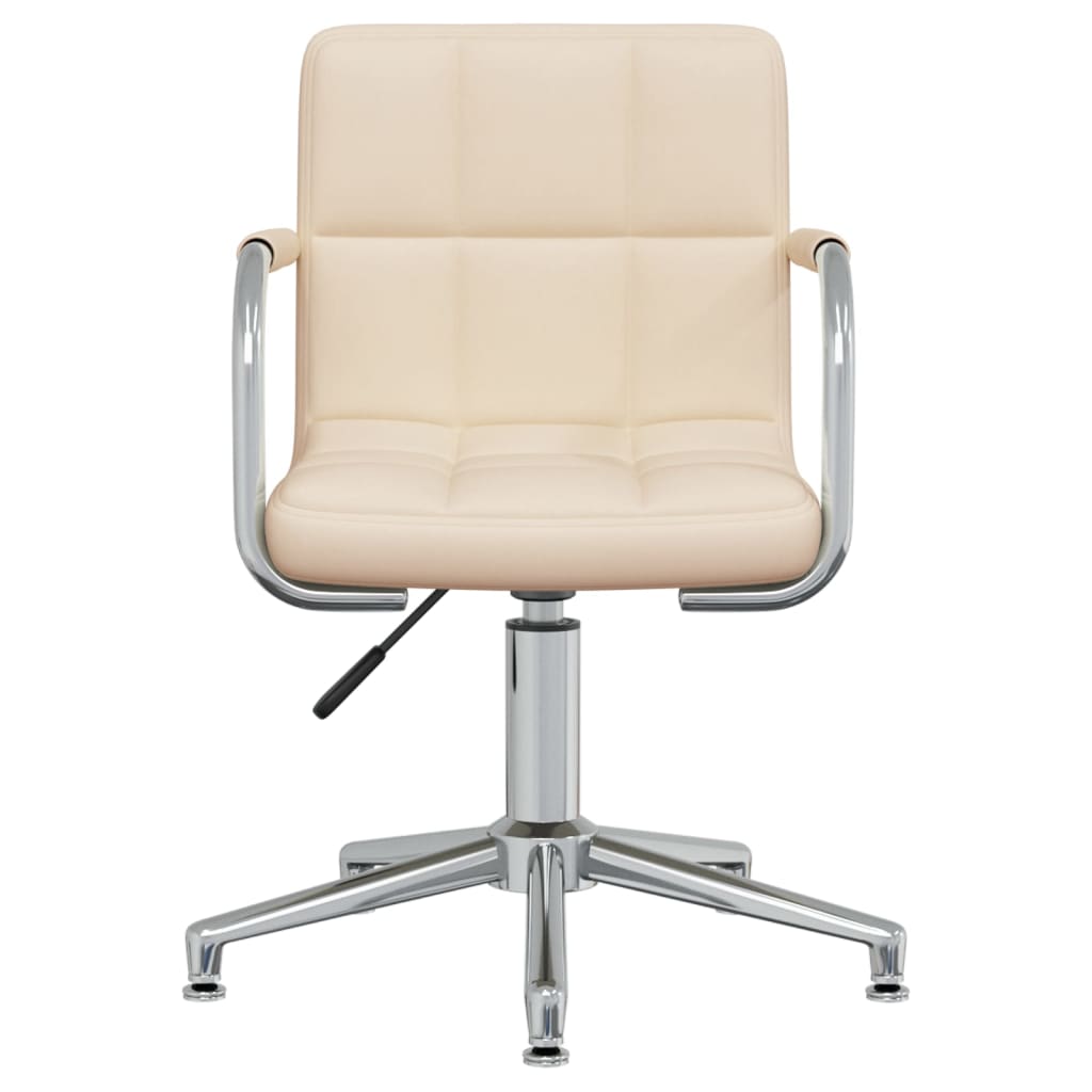 Dining Chair Swivel Cream Fabric
