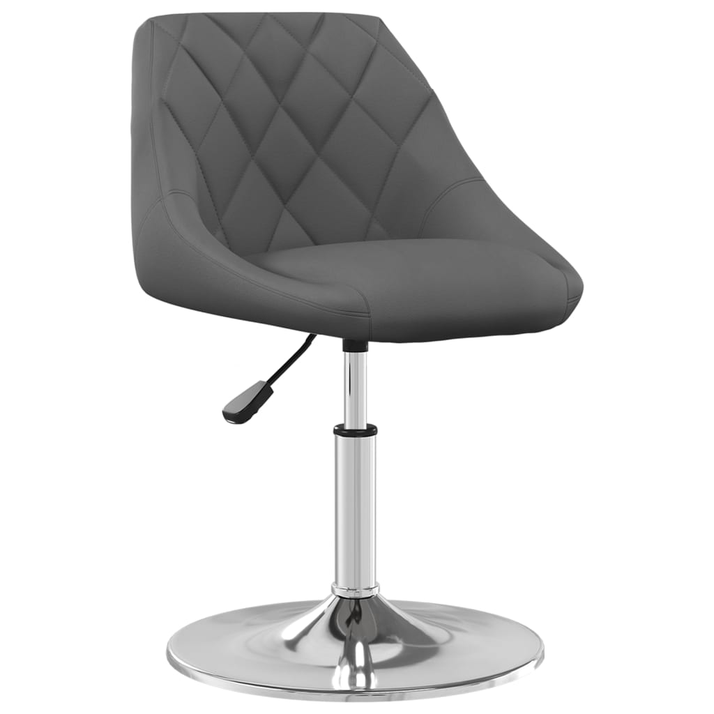 Dining Chairs 4 pcs. Swivel Dark Grey Velvet