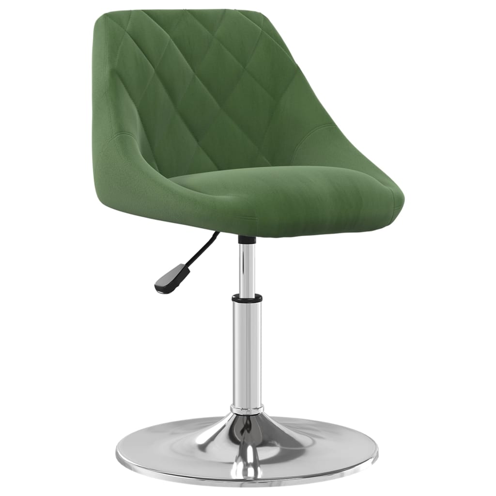Dining Chairs 4 pcs. Swivel Dark Green Velvet