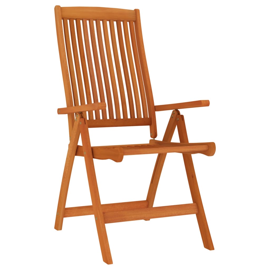 Folding garden chairs 4 pcs. Solid wood eucalyptus