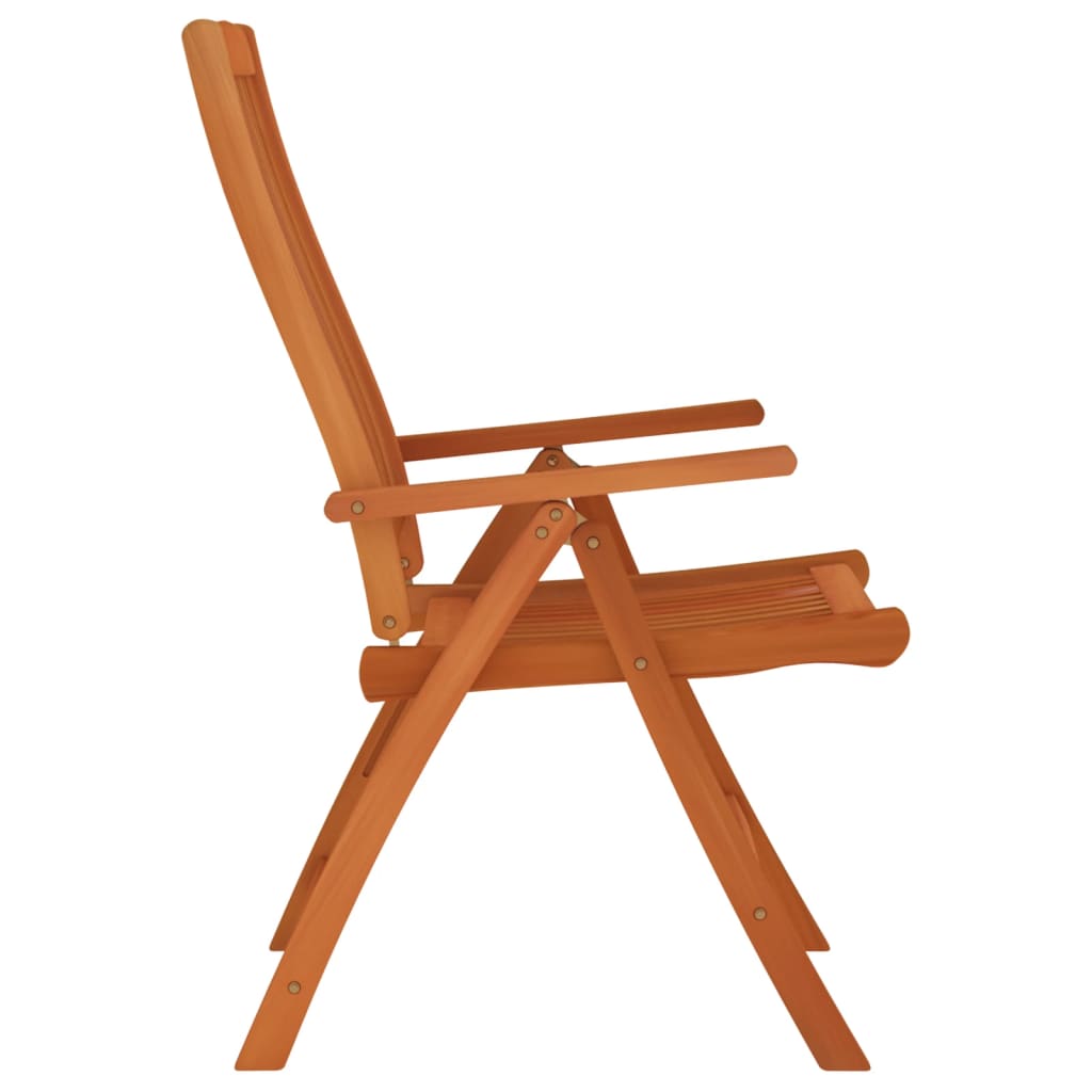 Folding garden chairs 4 pcs. Solid wood eucalyptus