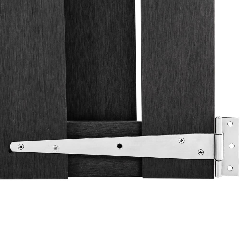 Gartentor WPC 100x112 cm Grau