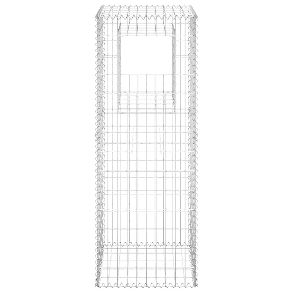 Gabionensäulen 2 Stk. 50x50x140 cm Eisen
