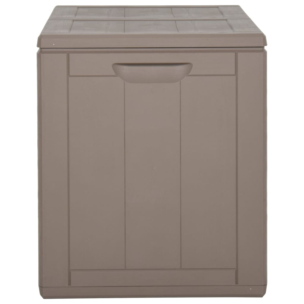 Garten-Aufbewahrungsbox 180 L Braun PP-Holzoptik