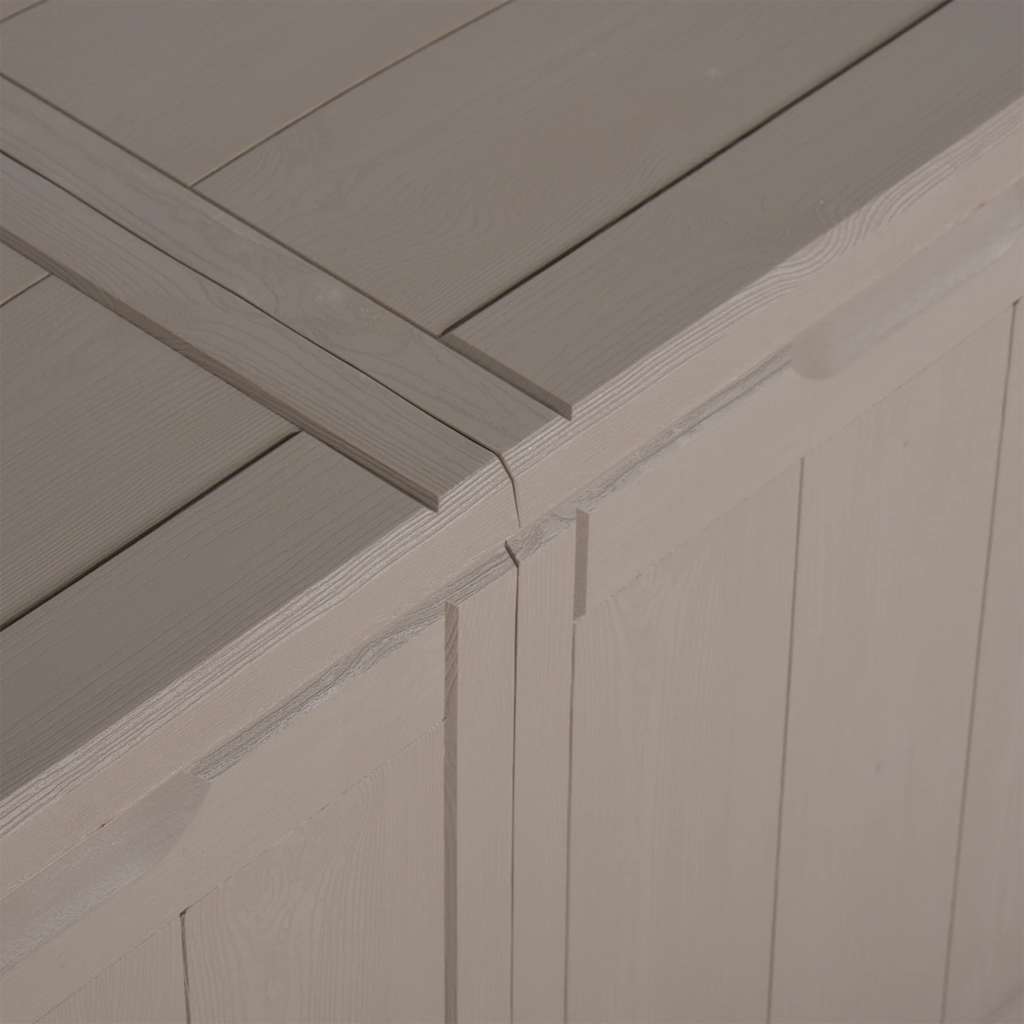 Garten-Aufbewahrungsbox 270 L Braun PP-Holzoptik