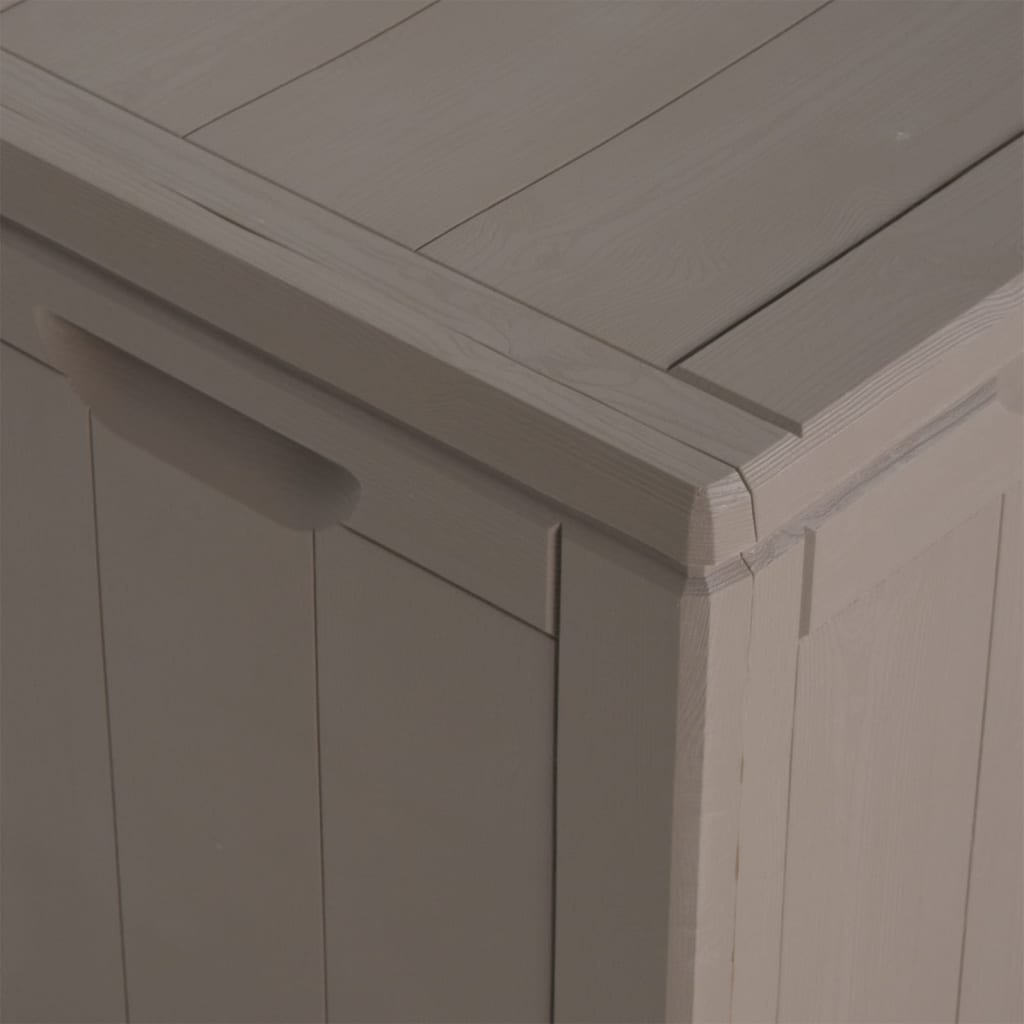 Garten-Aufbewahrungsbox 270 L Braun PP-Holzoptik