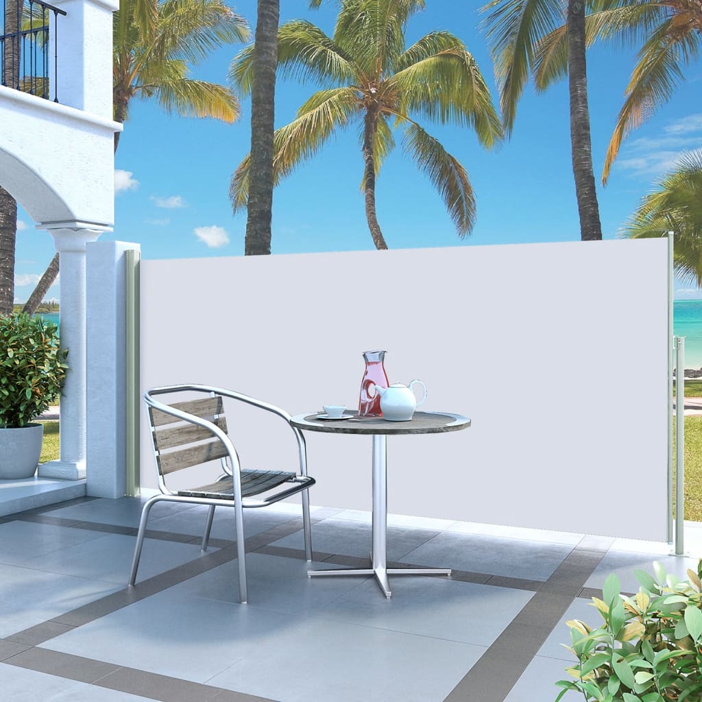 Seitenmarkise Ausziehbar 140x300 cm Creme