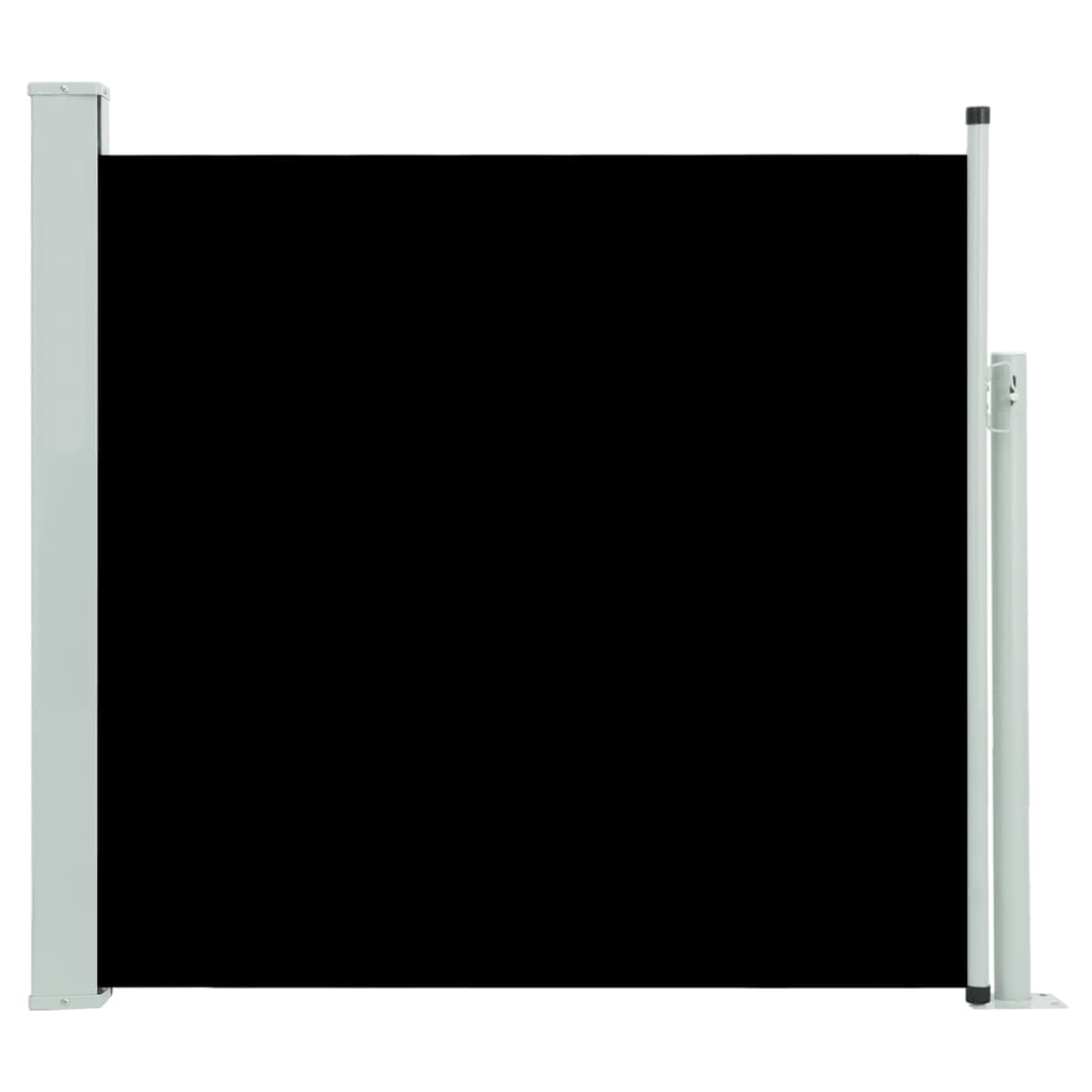 Seitenmarkise Ausziehbar 170x300 cm Schwarz