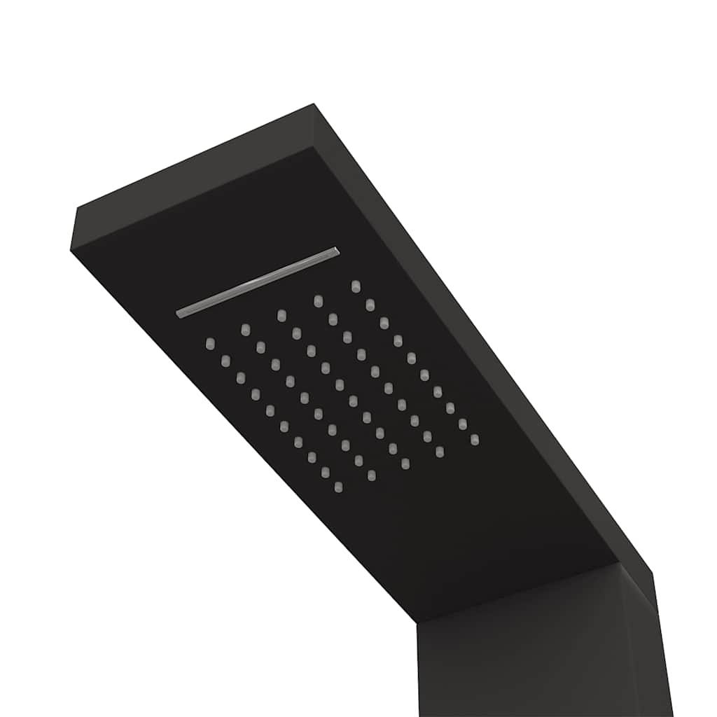 Shower panel system aluminum black