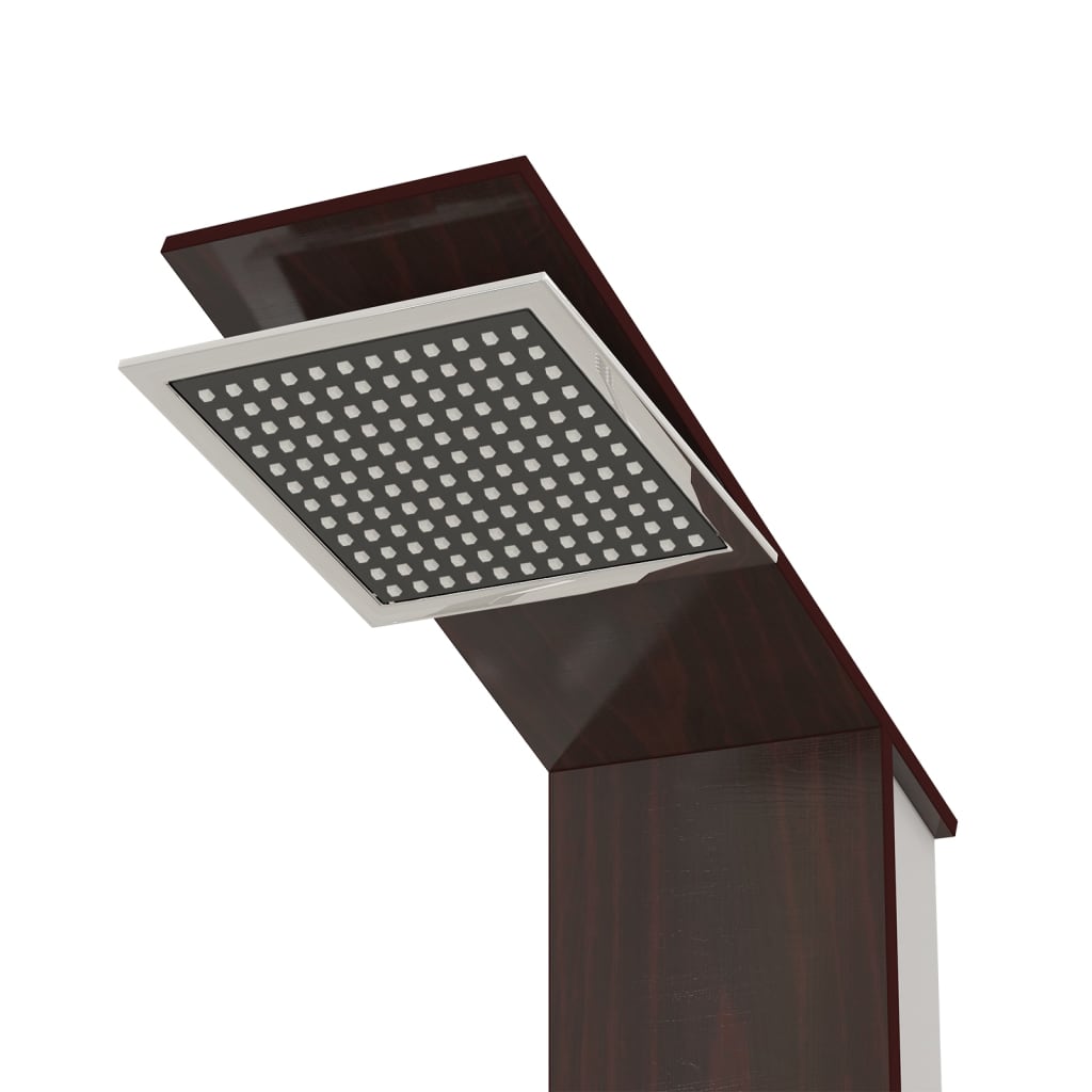 Shower panel system glass brown