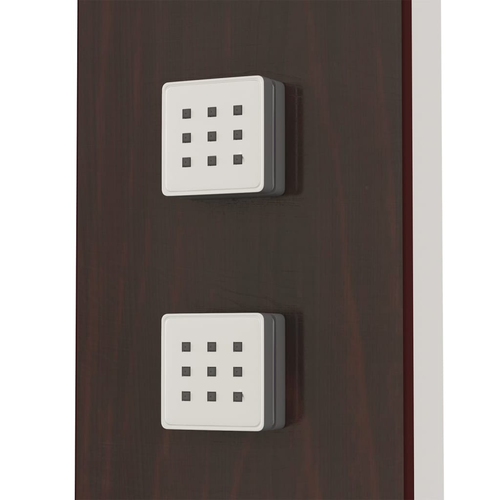 Shower panel system glass brown