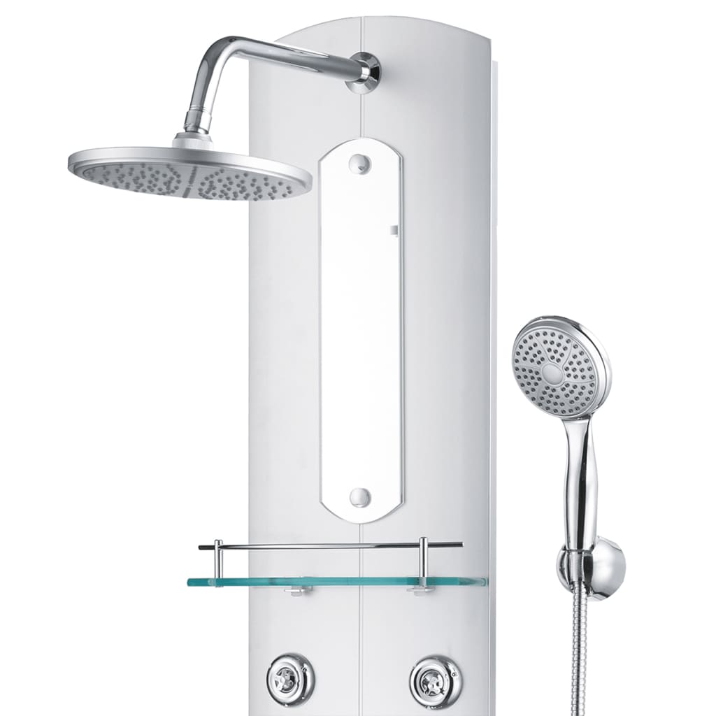 Shower panel 25x43x110 cm silver