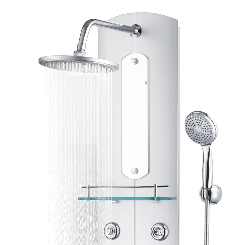 Shower panel 25x43x110 cm silver