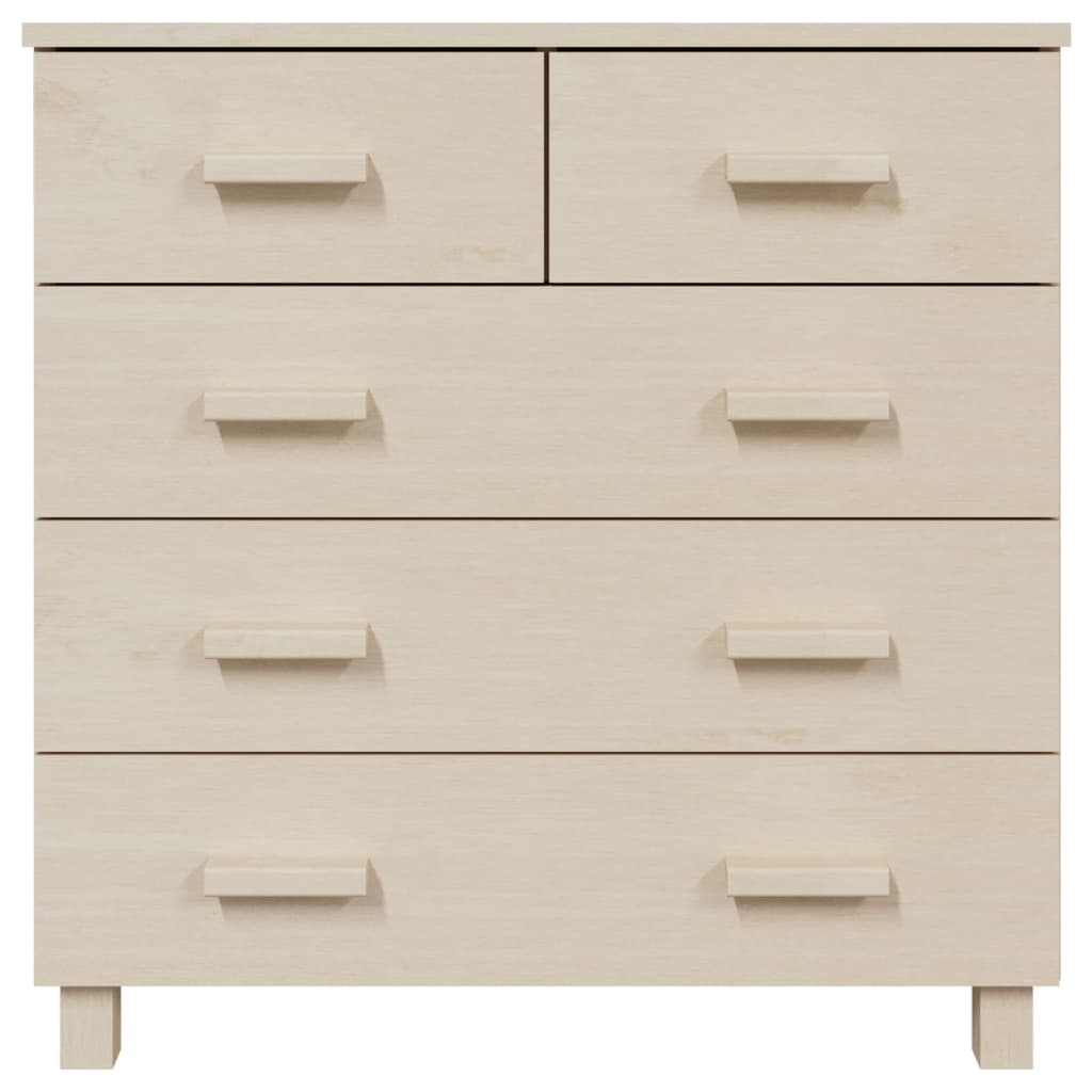 Sideboard HAMAR Honigbraun 79x40x80 cm Massivholz Kiefer