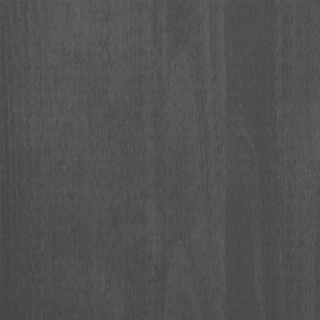 Highboard-Oberteil HAMAR Dunkelgrau 85x35x100 cm Massivholz