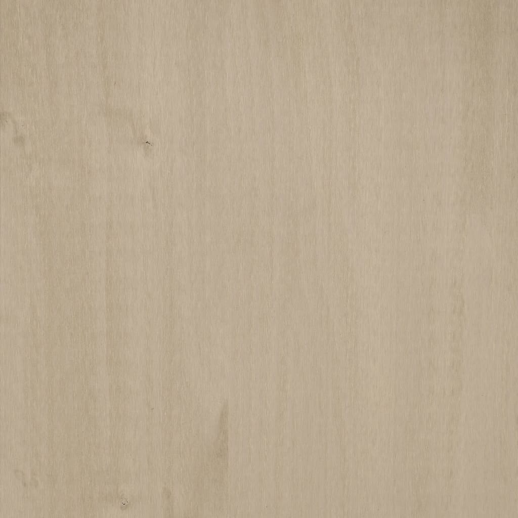 Shoe cabinet HAMAR honey brown 59.5x35x117 cm solid pine wood