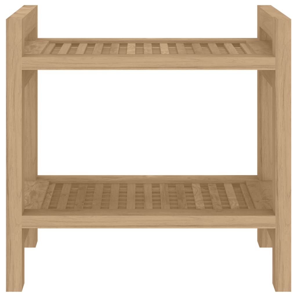 Bathroom side table 45x30x45 cm solid teak wood