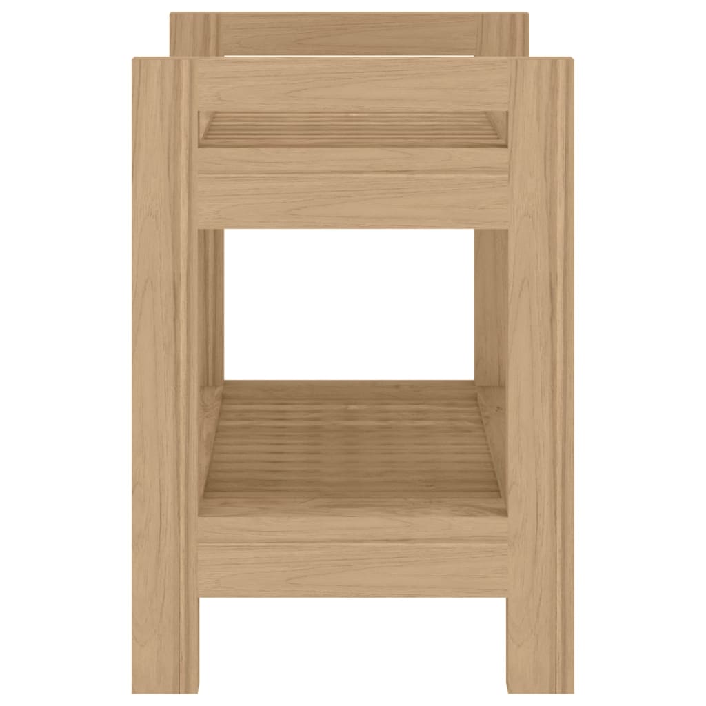 Bathroom side table 45x30x45 cm solid teak wood