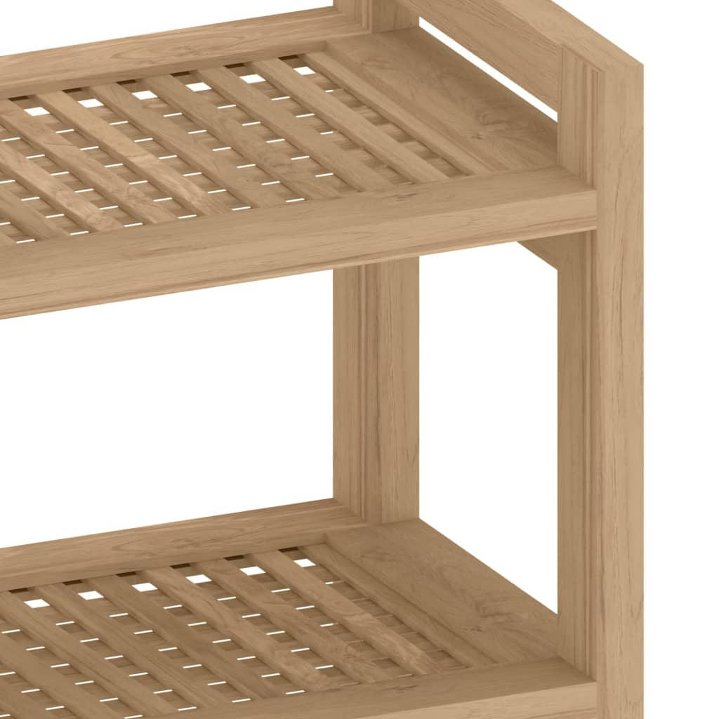 Bathroom side table 45x30x45 cm solid teak wood