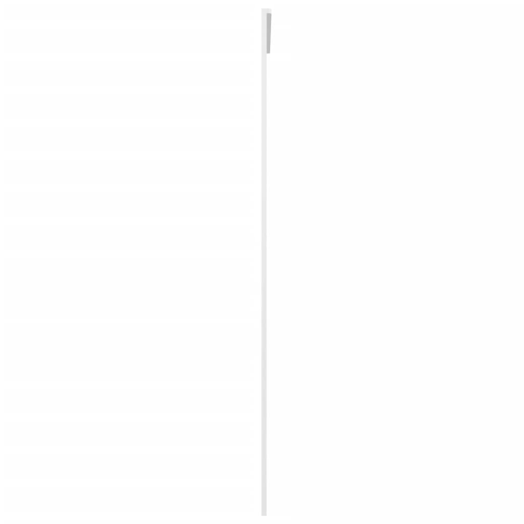 Schiebetür ESG-Glas und Aluminium 90x205 cm Weiß