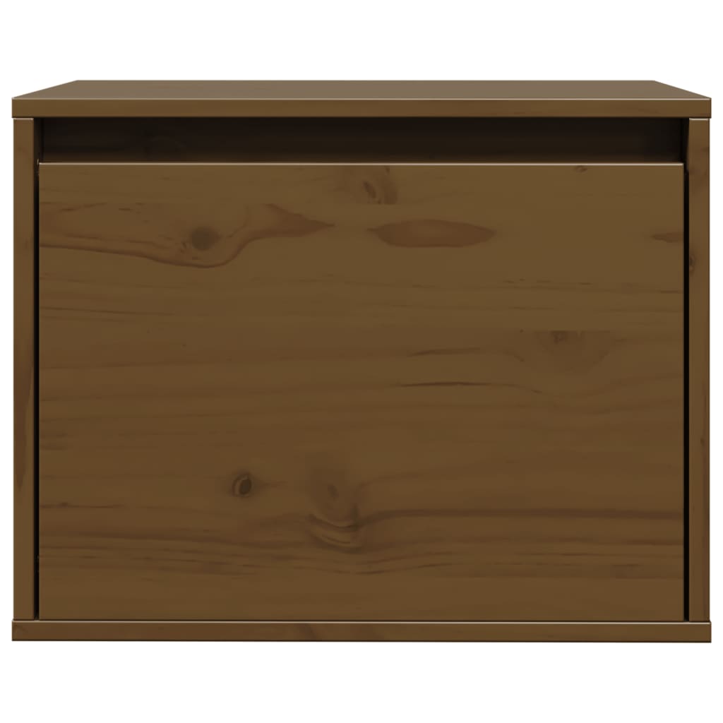 Wall Cabinet Honey Brown 45x30x35 cm Solid Pine