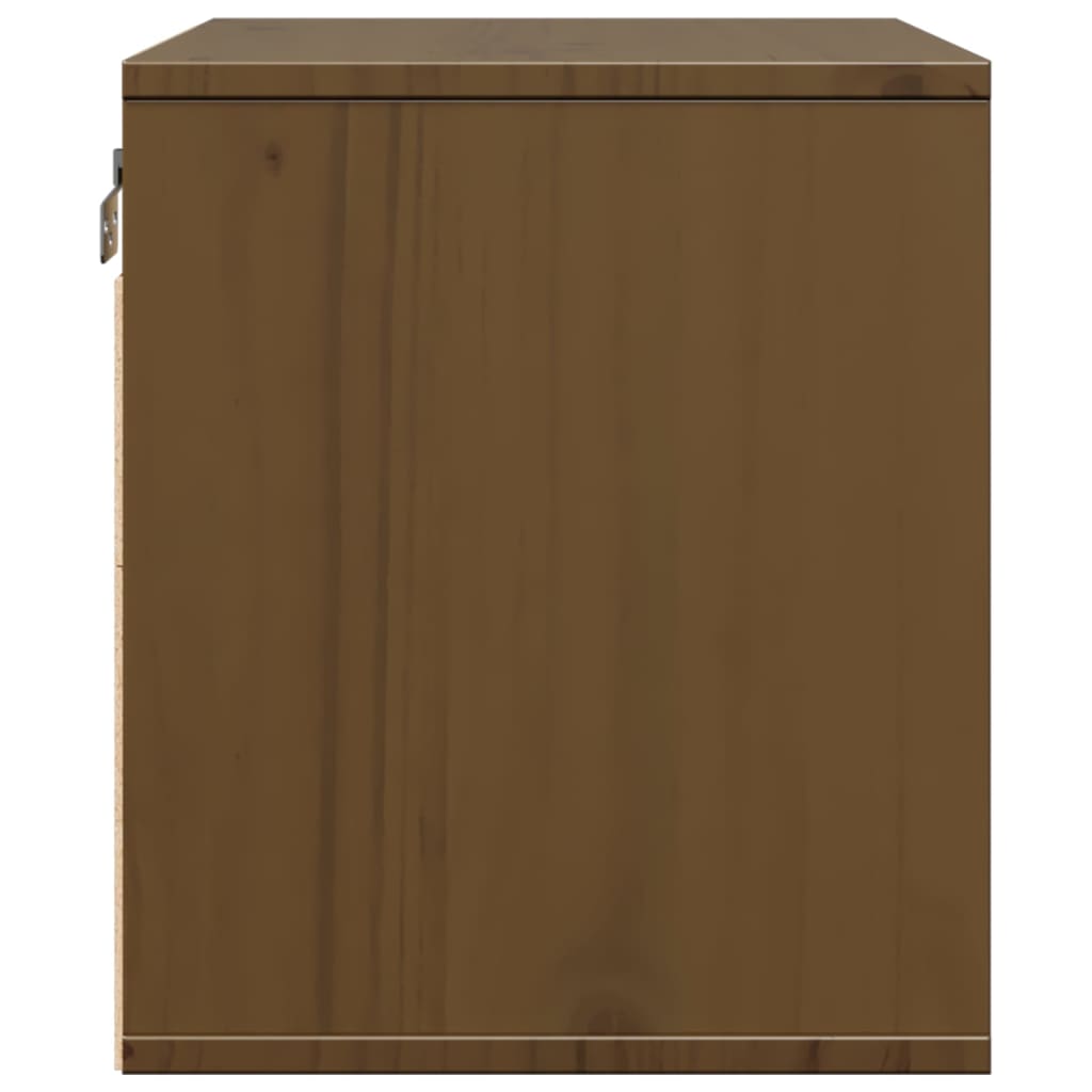 Wall Cabinet Honey Brown 45x30x35 cm Solid Pine
