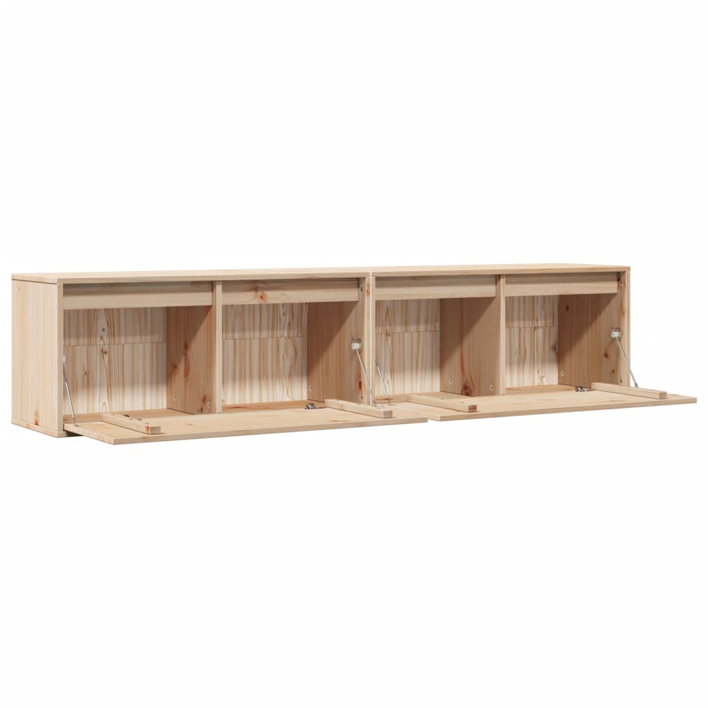 Wall cabinets 2 pcs. 80x30x35 cm solid pine