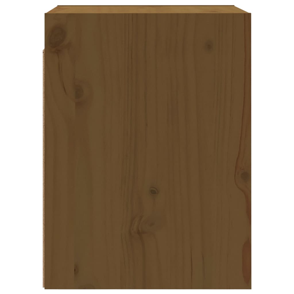 Wall cabinets 2 pcs. Honey brown 30x30x40 cm solid pine