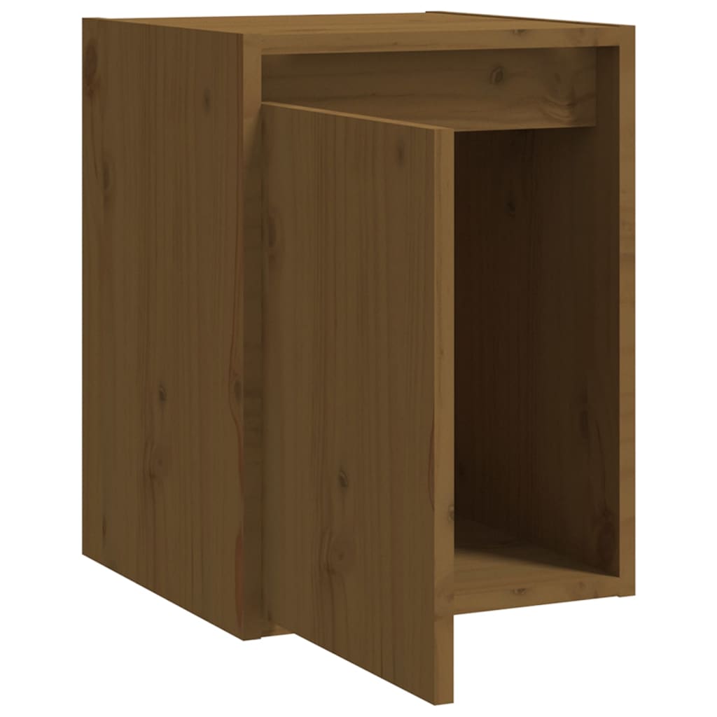 Wall cabinets 2 pcs. Honey brown 30x30x40 cm solid pine