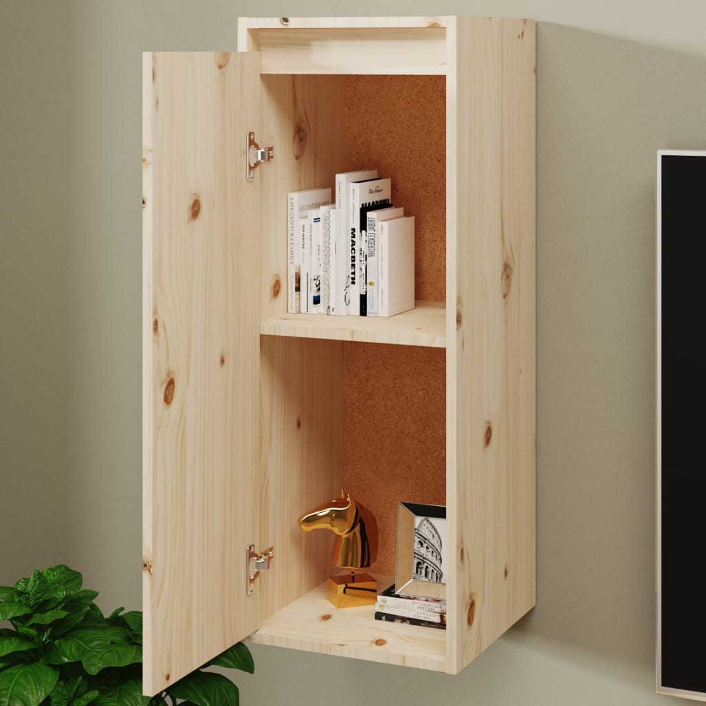 Wall cabinets 2 pcs. 30x30x80 cm solid pine